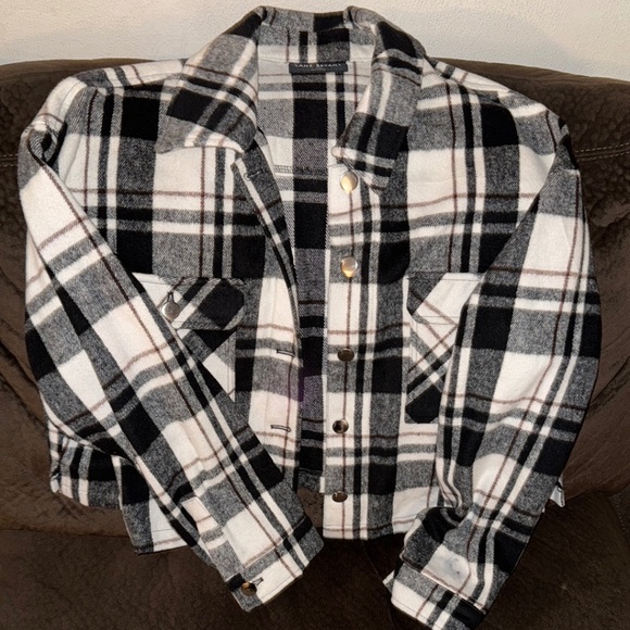 Lane Bryant Flannel Button Up Jacket - Picture 1 of 5